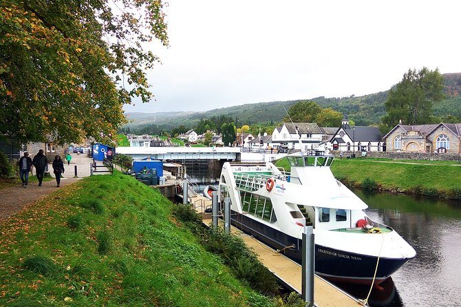 2 Days on the Loch Ness Canal of Caledonia and the Highlands - Inverness at night: finishing day one where the river and old town meet