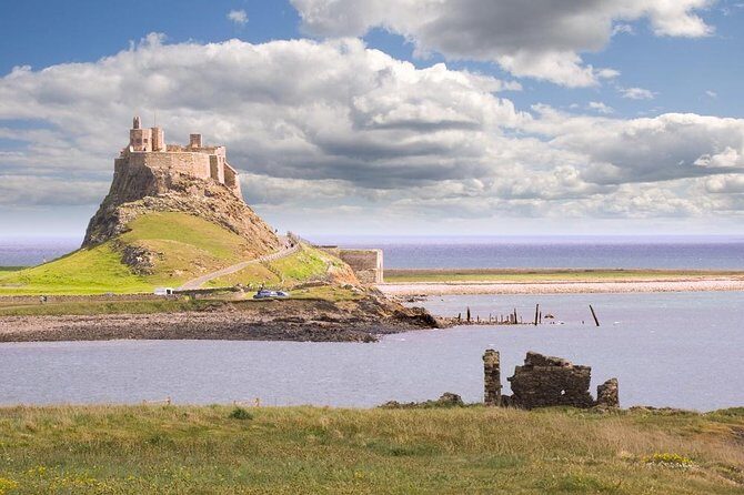 Edinburgh: Holy Island, Alnwick Castle & Kingdom of Northumbria - Lindisfarne Priory: Ruins, the Lindisfarne Gospels, and the Tide Rule