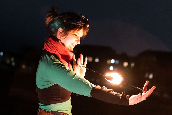 Fire Dancing with Iga - What happens in 90 minutes: warm-up, training, then actual flames