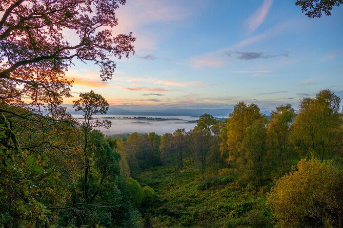 Glasgow: Stirling Castle & Loch Lomond Private Luxury Day Tour - Aberfoyle in Queen Elizabeth Forest Park: the calm middle hour