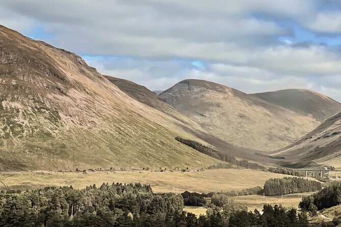 Glenfinnan Viaduct Glencoe and Fort William Tour from Edinburgh - Rannoch Moor + Loch Tulla: fast viewpoints with big-feel space