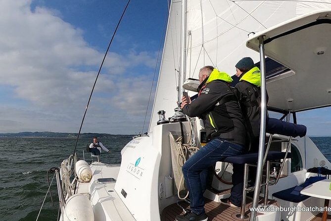 Half Day Sailing Trip - Getting time at the helm, with captain Colin and Simon guiding you
