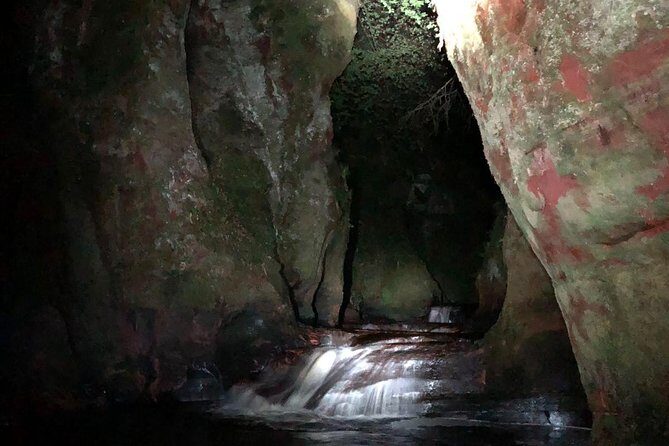 Join the Dark Side of Magical Nature - Stop 1: Devil’s Pulpit—head torches, dark-red water, and living forest light
