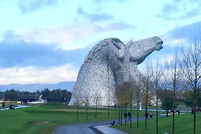 Kelpies and Falkirk Wheel Private Tour for 1 - 4 people from Greater Glasgow - The Kelpies and The Helix: 30-metre water-horse sculptures with real symbolism