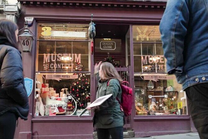 Private one hour Harry Potter walking tour - Writer’s Museum outside and Makars Court: why the ending part feels like author magic