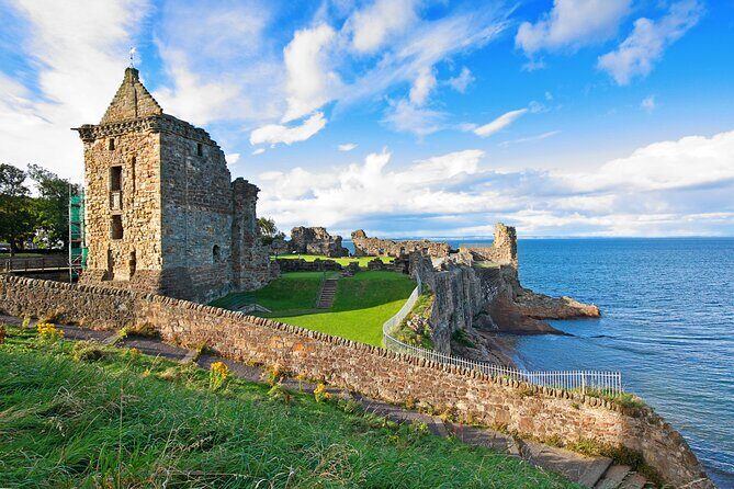 Privately Guided St Andrews & Fife Day Tour from Edinburgh - St Andrews Castle ruins: coastal history from Wars of Independence onward