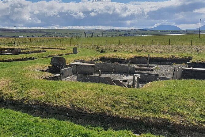 Scapa Tours - Stop 5: Scorradale Road photo time with Hoy hills, Stromness, and Scapa Flow