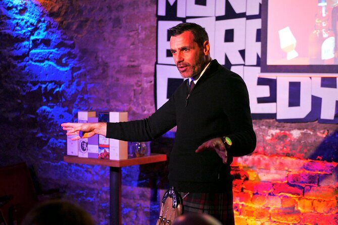 The Mountebank Comedy Whisky Tasting - Enter Brahan the dog: the friendly wildcard